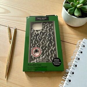 Kate Spade Leopard Print Case for iPhone 15/14/13